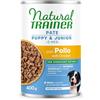 TRAINER NATURAL CANE UMIDO MEDIUM MAXI PUPPY JUNIOR PATE' CON POLLO 400 G