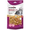 CAMON Biscocat - cuoricini con riso e pollo per gatti Dimensione snack: 1,5x1,0 cm Quantità: 50 g per busta AF254