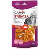 CAMON SNACK GATTO Pesciolini di salmone, pollo e patata dolce Dimensioni: 3x0,8 cm Quantità: 60 g AF252