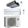 Mitsubishi Climatizzatore Condizionatore Mitsubishi Kirigamine Style WiFi Bianca + Canalizzabile R32 SEZ-M Dual Split Inverter 12000 + 18000 BTU con U.E. MXZ-4F72VF Classe A++/A+