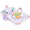 Bright Starts, Tappetino multi-attività Prop & Play, con cuscino di sostegno ed etichette Taggies, ideale per il gioco a pancia in giù - Unicorno, 0+ mesi