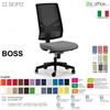 SEIPO BOSS BS0029 poltrona direzionale schienale rete movimenti R4 ECOPELLE D2 SEIPO
