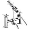 Bristan Cruzar - Miscelatore per vasca da bagno con doccetta Easy Clean, montaggio su piano, finitura cromata