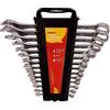 Amtech Am-Tech - Set di chiavi fisse con testa lucidata e astuccio, 14 pezzi