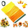 KARELLS 300 Pezzi Scovolini Colorati per Lavoretti, Set per Scovolini Colorati per Lavoretti Fiori, Pipe Cleaners for Art, Fiore di Girasole per Pulisci Pipa, Per Progetti Creativi Fai Da Te E Decorazioni