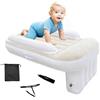 BUERPINKING Letto Gonfiabile Avec balustrades, Riduttore Lettino Doux, Respirant et Portable, Riduttore Lettino Neonato Dell'aereo Del Bambino per aereo, auto, treno, lettino da via