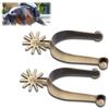 SatcOp Speroni Occidentali Cowboy 2 Pz in Lega di Zinco Antiruggine, Design Classico e Resistente per Stivali, Misura 4,1 x 3in