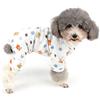 Zunea - Tuta per cani di piccola taglia, in cotone, motivo papere, copre le quattro zampe, unisex, per cani, gatti altri piccoli animali domestici