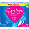 Carefree Cotton Feel FlexiComfort: inserti permeabili all'aria, profumo fresco, grado di assorbimento due, taglia normale, confezione da 76 pezzi