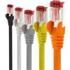 1aTTack.de 1 m - 5 pezzi - Cavo LAN Ethernet Cat6 RJ45-5 colori - Cavo di rete ad alta velocità per streaming, giochi, TV e computer - Stabile e durevole - Perfetto per reti domestiche e uffici