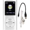 PUSOKEI Lettore MP3 Elegante Lettore Musicale Multifunzionale con Lossless con Auricolari,Lettore Musicale Portatile MP3 con Schermo LCD Sottile da 1,8 Pollici,Supporto Scheda di