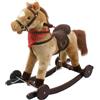BricoShop24 Cavallo a Dondolo per Bambini Giocattolo Cavalcabile con Ruote 2+