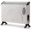 Ariete 8210 Termoconvettore, 800W-200W, 3 livelli di potenza, Termostato regolabile, Protezione da surriscaldamento, Silenzioso, Risparmio energetico, Ventola turbo, Bianco