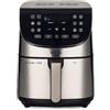 Ariete 4628 Friggitrice ad Aria 7L, 1800 W, Capacità 7L, Capacità di Cottura 2.8kg, 12 Programmi Preimpostati, Funzione Max Crisp, Temperatura fino a 200°, Cestello Antiaderente con Griglia, Metal