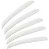 PATIKIL Piume per Frecce, Confezione da 50 11 Pollici Piuma di Tacchino Fletching Frecce da Tiro con L'Arco Piuma di Tacchino Ala Sinistra Scudo Fletch per Fai da Te, Bianco