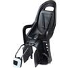 POLISPORT 8406000006 Groovy Maxi FF Seggiolino Posteriore Bambini - Montaggio Telaio, Seggiolino Bicicletta, 9 Mesi-6 Anni, Peso Max 22 Kg, Installazione Facile, Nero/Grigio Scuro
