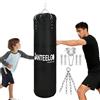 JanTeelGO Sacco da Boxe Professionale per Adulti: JanTeelGO 120cm Non Riempito Sacco da Box Kit con Soffitto Pesante & Catena in Acciaio - Sacco da Box per MMA, Kickboxing, Muay Thai,Karate