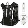 Ecofocet Zaino Idratazione,Zaino da Corsa,Gilet Zaino Trail Running,Gilet running uomo,Gilet corsa,con 500ml Borraccie Morbide 1.5L Sacca Idrica,per Outdoor,Maratona,Ciclismo,Alpinismo