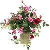 Flair Flower Fiore artificiale in vaso, 32 cm, rose artificiali, rose artificiali, piante artificiali, fiori di seta, decorazione per matrimoni, decorazione da tavolo, fiori di seta