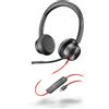 HP Poly POLY Cuffie stereo Blackwire 8225 con connettore USB-C + adattatore USB-C/A