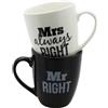 #winning Set di tazze Mr e Mrs Always Right