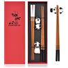 Lunaanda 2 Paia di Bacchette di Legno per Sushi e Piatti Cinesi con Supporto Panda, Set Regalo Riutilizzabile per Cucina Giapponese