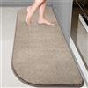 DOMUSTEX Tappeto Antiscivolo e Lavabile in Lavatrice 60x180cm Semicerchio, Zerbino Interno, Tappetino d'Ingresso Assorbenti per Cane, Corridoio, Bagno, Cucina