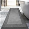 DOMUSTEX Tappetino da Bagno 60 x 150 cm, Antiscivolo, Lavabile, per Doccia, Vasca e Pavimento