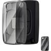OFFCURVE Custodia Chiavi Trasparente Cover Chiave, Guscio Chiave Copri Chiavi Auto Telecomando per Peugeot 106 207 308 406 Expert Partner Citroen C2 C3 C4 Grand Picasso FIAT Scudo Ulysse