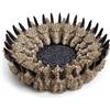 MIJOMA Posacenere gotico - Anello drago con nodo celtico - Design rotondo in poliresina - Accent decorativo fantasy per tavolo, bar e salotto