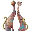 PIGPIGFLY Statua Graffiti,2 Gatti,Statue Decorative,Decorazioni per Ufficio, Statuette Decorative Casa, Soggiorno Decorativo Moderno da Appoggiare, Scultura Astratta in Poliresina, Idea Regalo