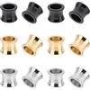 UNICRAFTALE 18 Pz 3 Colori Perline Foro Largo 7mm Perline in Acciaio Inossidabile Perline Colonna di Metallo Perline Distanziatrici per Creazione di Gioielli Braccialetto Collana Fai da Te