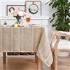 Artoid Mode Tovaglia rettangolare in misto cotone marrone, stile boho, 140 x 110 cm, lavabile, decorazione per cucina, vacanze, feste
