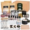 Blingfun Kit per la creazione di candele in cera di soia, 0,9 kg, forniture fai da te con stoppini, adesivi, barattolo per candele, vasetto, profumi, oli e coloranti, kit completo per adulti (0,9 kg)