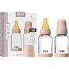 Bibs Biberon in vetro BIBS. Anti-coliche. Set di 2. Tettarella rotonda in lattice di gomma naturale. Favorisce l'allattamento naturale al seno, Complete Set - 120 ml (Pack of 2), Blush