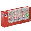 MINIX - Confezione da 5 bambole dell'Atletico Madrid | Figurine dei Giocatori: Oblak, Koke, Joao, Llorente e Griezmann | Ideale per torte o per fan della squadra | 7 cm