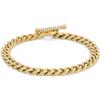Fossil Carlie T-Bar JF04957710 - Bracciale da donna in acciaio inossidabile color oro