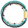 Breil, Collezione Magnetica System, Elemento Donna Medium Sky, Catena con Sfere in Acciaio e Cristalli, Compatibile con Tutti gli Elementi Magnetica System, Chiusura Magnetica