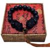Aisamco Bracciale di ossidiana nera, Feng Shui Wealth Bracelet, con Pixiu e Tiger Eye Stone, Relax Anxiety Beaded Bracelet, Attract Wealth and Good Luck, Bracciale Regalo per donne e uomini