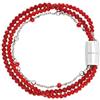 Breil, Collezione Magnetica System, Elemento Donna Medium Sky, Catena con Sfere in Acciaio e Cristalli, Compatibile con Tutti gli Elementi Magnetica System, Chiusura Magnetica