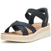 Skechers Bobs Sun Ray-Bright Take Hands Free Slip-ins, Sandali Donna, Nero/Bianco, 40 EU
