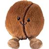 SKIPTHYBER Peluche a forma di chicchi di caffè, affascinante, morbido peluche da 13 cm, divertente, mini tromba, simulazione di chicchi di caffè, ideale per tutte le età, elegante ciondolo decorativo e regalo