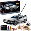 LEGO, LEGO ICONS Lego icons 10300 macchina del tempo ritorno al futuro, set modellino delorean da costruire, minifigure di doc e marty mcfly