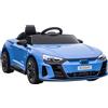 Auto Elettrica per Bambini 3-5 Anni con Telecomando, Sospensioni e Clacson, 103x58x41 cm, Blu e Nero