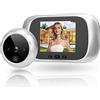 ciciglow Spioncino Digitale, campanello con videocamera, display LCD 2,8 pollici Visualizzatore visivo per porte con visione notturna a infrarossi 90 grandangolo Ricicla registrazione Scatto di immagini