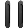 Cyberwork 2 Pezzi Porta Scorrevole Ovale Autoadesiva, Maniglie a Incasso, Maniglia Porta Scorrevole, in lega di Alluminio Opaco con Manico Senza Punzonatura, per Porte Scorrevoli e Vetrine 148mm