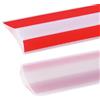 Zayejod 1M Barriera Doccia Ferma Acqua Silicone Doccia per Barriera Stop Acqua Soglia Striscia di Ritenzione Bagno Arresto Doccia Autoadesivo, Trasparente(15x12mm,Due adesivi di supporto)