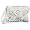 MIVAIUN Bianco Donna Borsa a Tracolla Intrecciata a Mano Borsa a Tracolla Piccola Borsa da Spiaggia Pochette Piccola Borsa per Cellulare Portafoglio Borsa Piccola Semplice (Bianca)