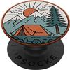 Vintage Camping designs Tenda da montagna da campeggio vintage avventura all'aperto PopSockets PopGrip Adesivo