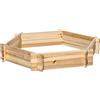 Easycomfort Letto per Orto Senza Base e con Struttura a Incastro, in Legno, 100x92x16cm